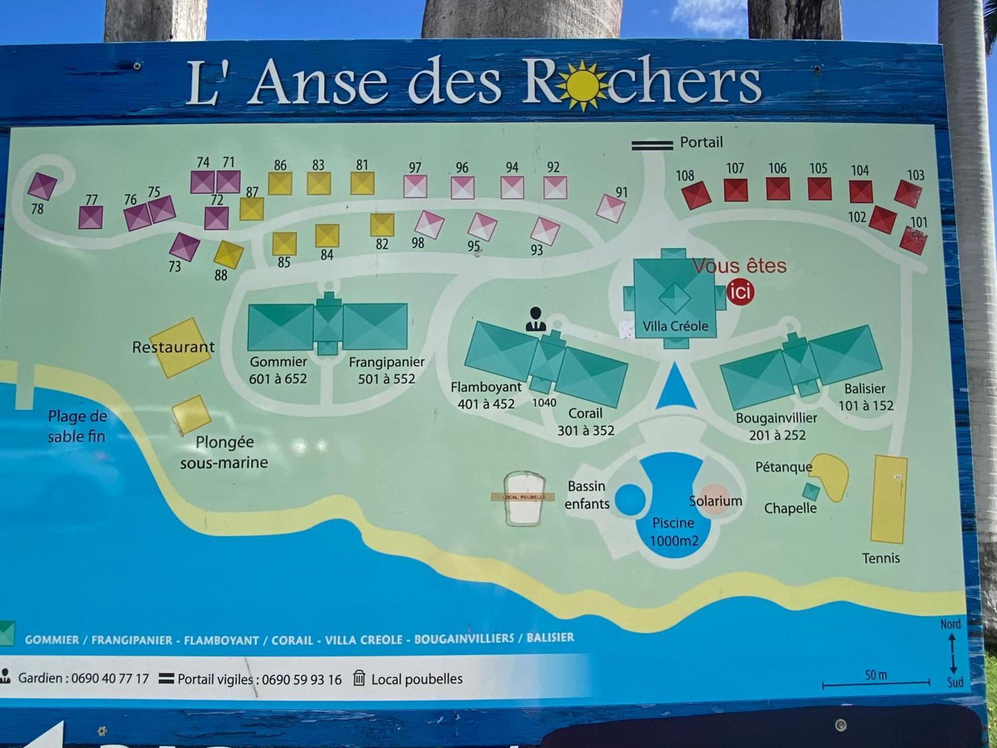 Brin D'Ile Anse Des Rochers Vue Mer A 50 M De La Plage Et Piscine Saint-Francois  Ngoại thất bức ảnh